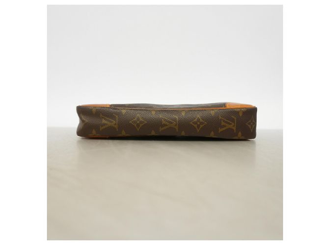 Sac Pochette Louis Vuitton Monogram Marly Dragonne GM Marron - vue 3