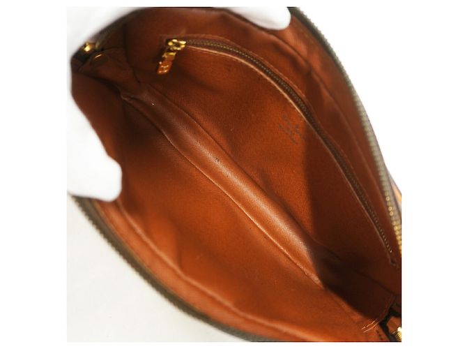 Sac Pochette Louis Vuitton Monogram Marly Dragonne GM Marron - vue 4