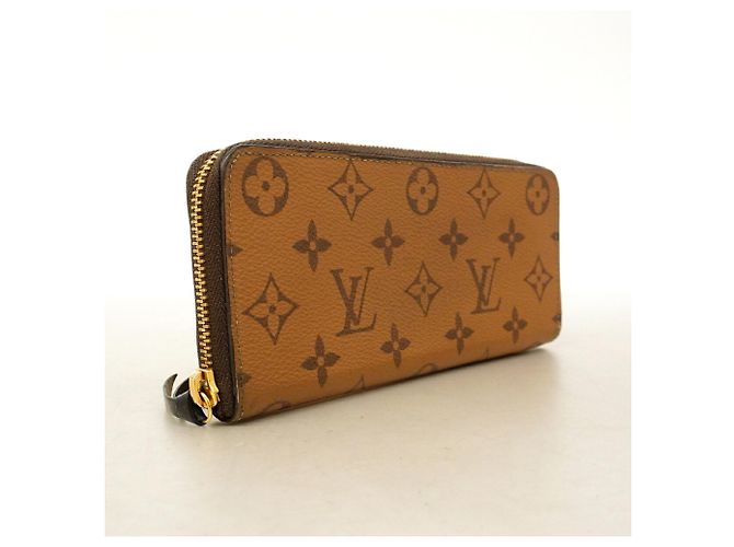 Louis Vuitton Monogram Reverse Portefeuille Clemence Long Wallet Brown - view 2