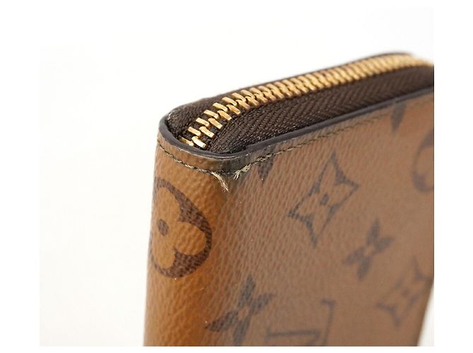 Louis Vuitton Monogram Reverse Portefeuille Clemence Long Wallet Brown - view 6