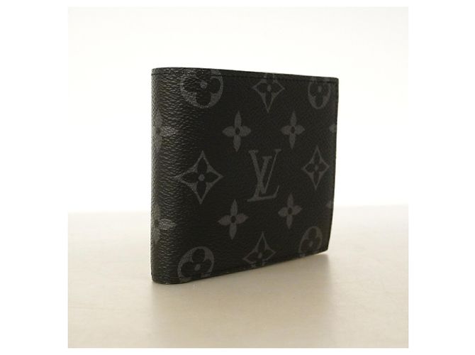 Louis Vuitton Monogram Eclipse Portefeuille Marco NM Wallet Preto - vista 2