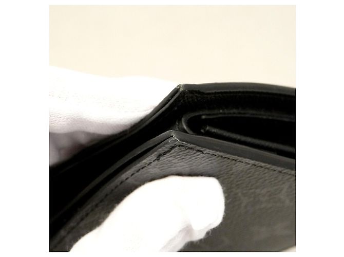 Louis Vuitton Monogram Eclipse Portefeuille Marco NM Wallet Preto - vista 7