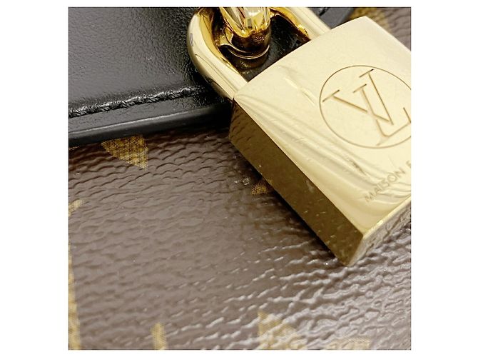 Borsa a tracolla Louis Vuitton Monogram con tracolla e lucchetto Nero - vista 13