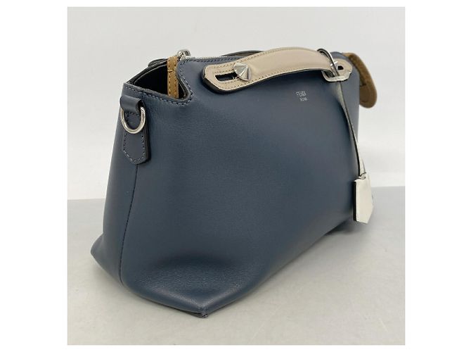 Fendi By The Way Lederhandtasche Braun Marineblau - Ansicht 2
