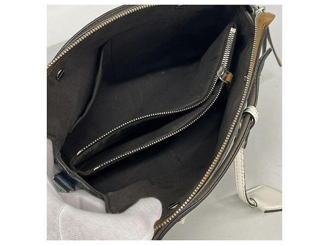 Fendi By The Way Lederhandtasche Braun Marineblau - Ansicht 4