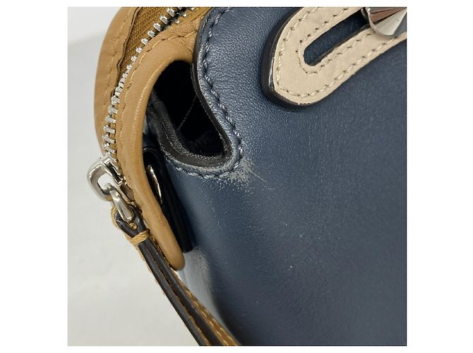 Fendi By The Way Lederhandtasche Braun Marineblau - Ansicht 7