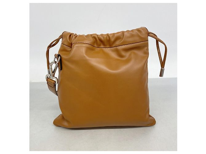 Borsa a tracolla Fendi in pelle marrone - vista 9