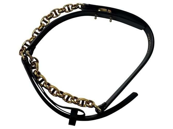 Cinturón de cadena Christian Dior Dior Caro Montaigne #75 Negro - vista 4