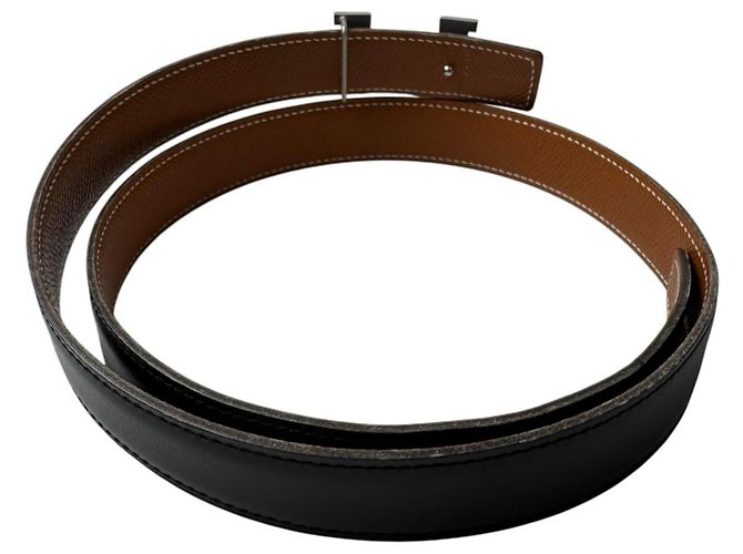 Hermès Cinturón Hermes Constance H #75 Castaño Negro - vista 2
