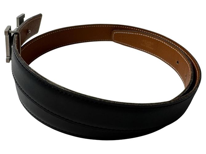 Hermès Cinturón Hermes Constance H #75 Castaño Negro - vista 3
