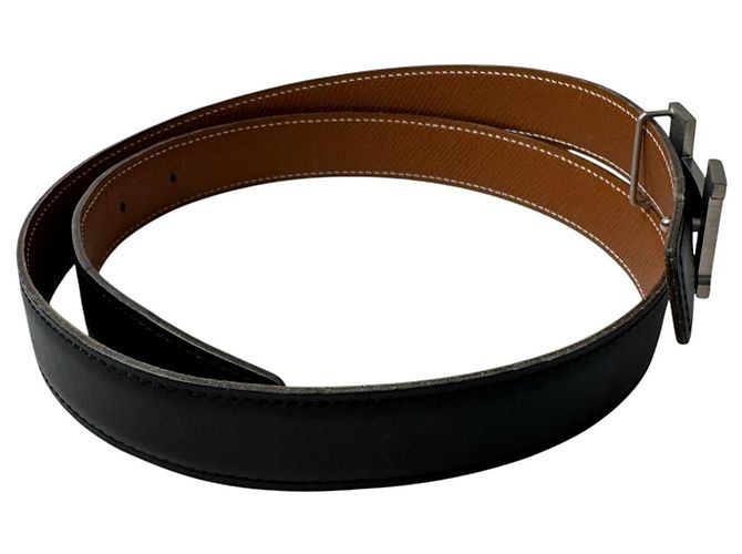 Hermès Cinturón Hermes Constance H #75 Castaño Negro - vista 4