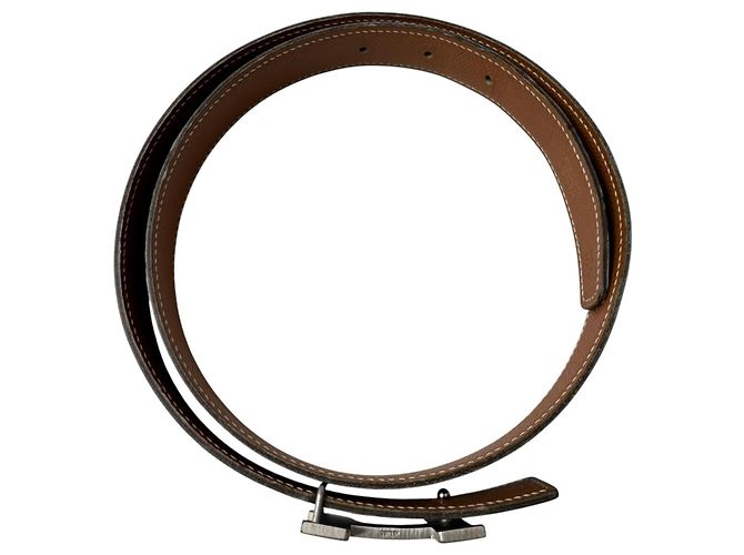 Hermès Cinturón Hermes Constance H #75 Castaño Negro - vista 5
