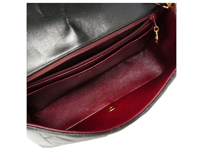 Chanel Diana Chain Schultertasche Schwarz - Ansicht 4