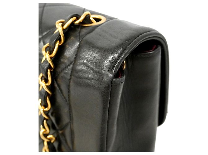 Chanel Diana Chain Schultertasche Schwarz - Ansicht 8