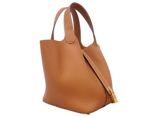 Hermès Bolso Hermes Picotin Lock PM Dorado - vista 2