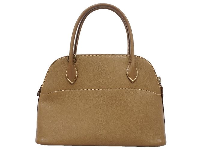 Hermès Hermes Bolide 27 Chevre Etoupe Handtasche Taupe - Ansicht 12