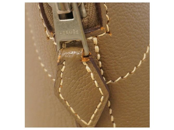 Hermès Hermes Bolide 27 Chevre Etoupe Handtasche Taupe - Ansicht 9