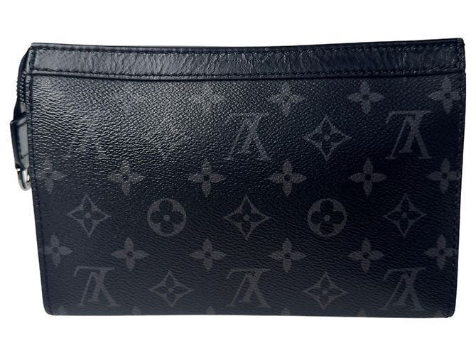 Borsa a tracolla portafoglio portatile Louis Vuitton Gaston in nero - vista 4