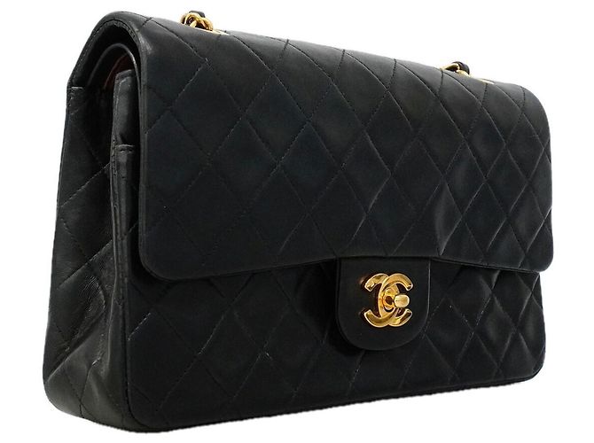 Bolsa de Ombro Chanel Matelassé Preto - vista 2
