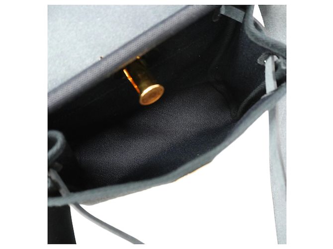 Hermès Borsa a tracolla Hermes Herbag Zip Mini Toile Military Black Nero - vista 4