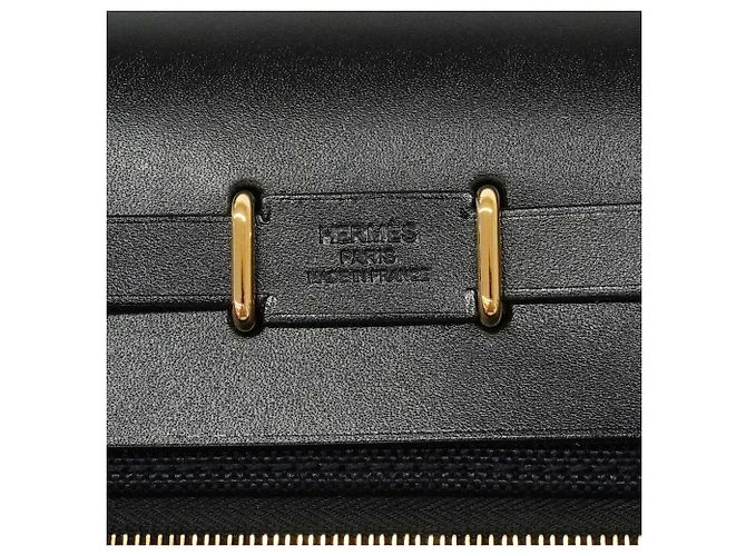 Hermès Borsa a tracolla Hermes Herbag Zip Mini Toile Military Black Nero - vista 5