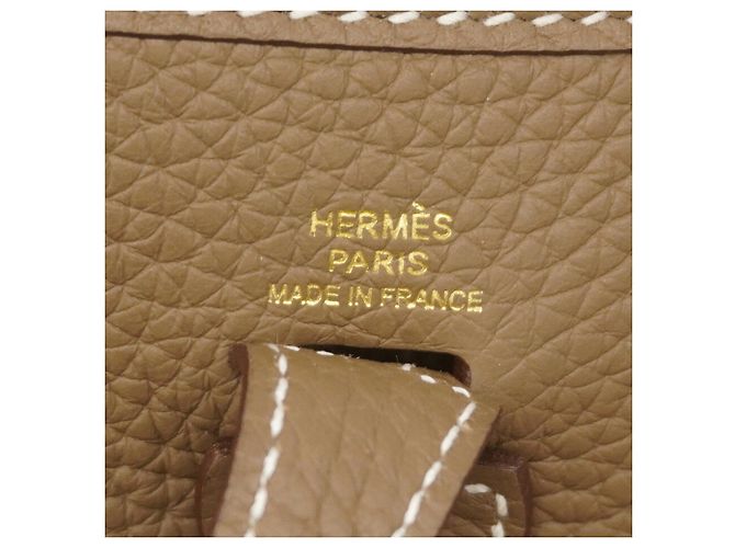 Hermès Hermes Schultertasche Evelyne TPM Taupe - Ansicht 5