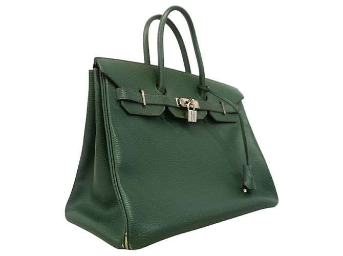 Hermès Bolsa Hermes Birkin 35 em Ardennes Green Verde - vista 2