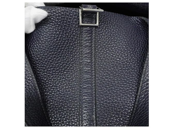 Hermès Hermes Picotin Lock MM Handtasche Marineblau - Ansicht 12