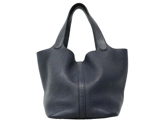 Hermès Hermes Picotin Lock MM Handtasche Marineblau - Ansicht 13