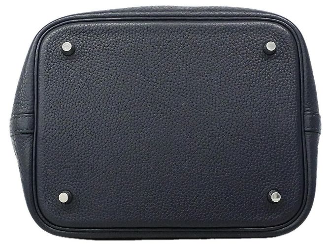Hermès Hermes Picotin Lock MM Handtasche Marineblau - Ansicht 3