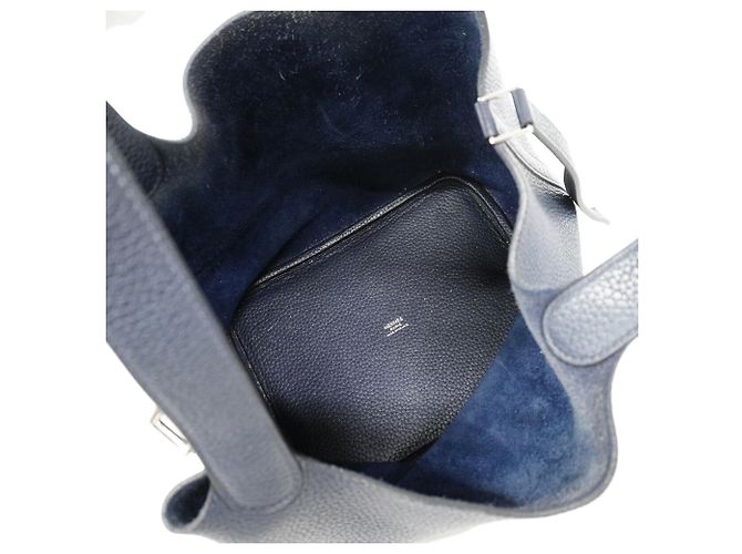 Hermès Hermes Picotin Lock MM Handtasche Marineblau - Ansicht 4