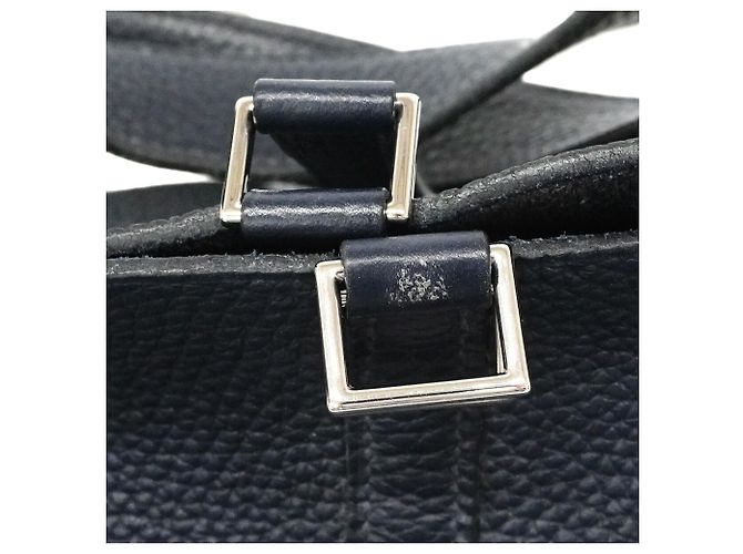 Hermès Hermes Picotin Lock MM Handtasche Marineblau - Ansicht 7