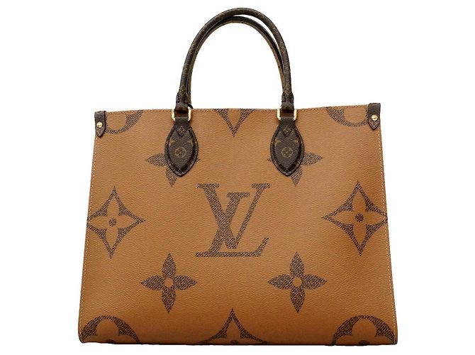 Louis Vuitton Monogram Giant Reverse OnTheGo MM Tote Bag Braun - Ansicht 7