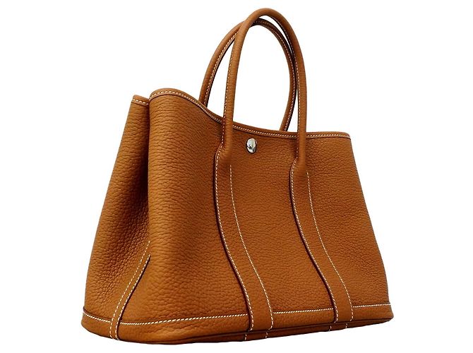 Hermès Borsa Hermes Garden TPM Tote Bag in Gold D'oro - vista 2
