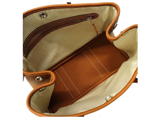 Hermès Borsa Hermes Garden TPM Tote Bag in Gold D'oro - vista 4