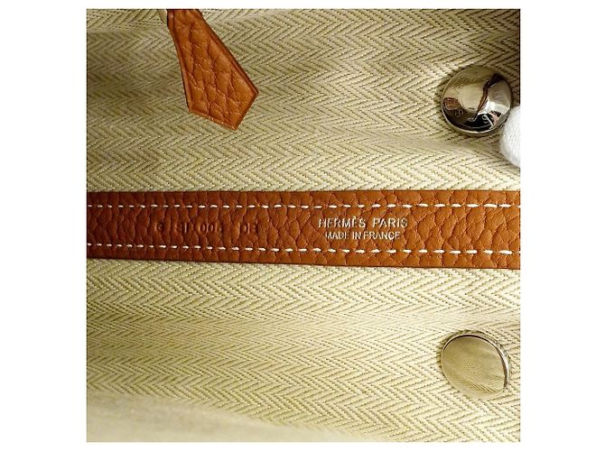 Hermès Borsa Hermes Garden TPM Tote Bag in Gold D'oro - vista 5