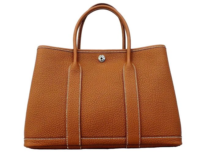 Hermès Borsa Hermes Garden TPM Tote Bag in Gold D'oro - vista 6