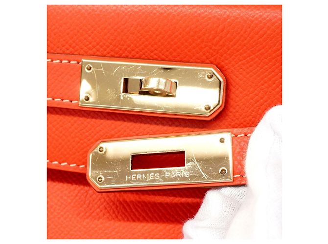 Hermès Hermes Candy Kelly 28 Handtasche Pink Golden - Ansicht 15