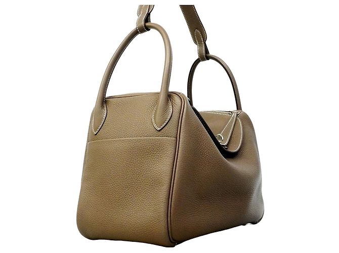 Hermès Hermes Lindy 30 Handtasche in Etoupe Gray Taupe - Ansicht 2