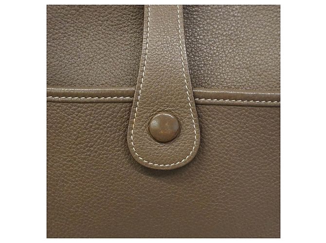 Hermès Hermes Evelyne 3 GM Schultertasche Taupe - Ansicht 10