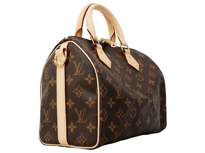 Borsa Louis Vuitton Monogram Speedy Bandoulière 25 Marrone - vista 2