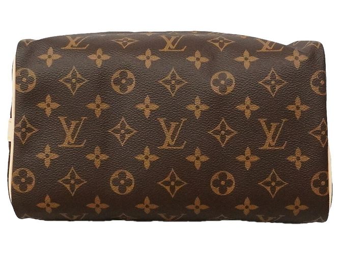 Borsa Louis Vuitton Monogram Speedy Bandoulière 25 Marrone - vista 3