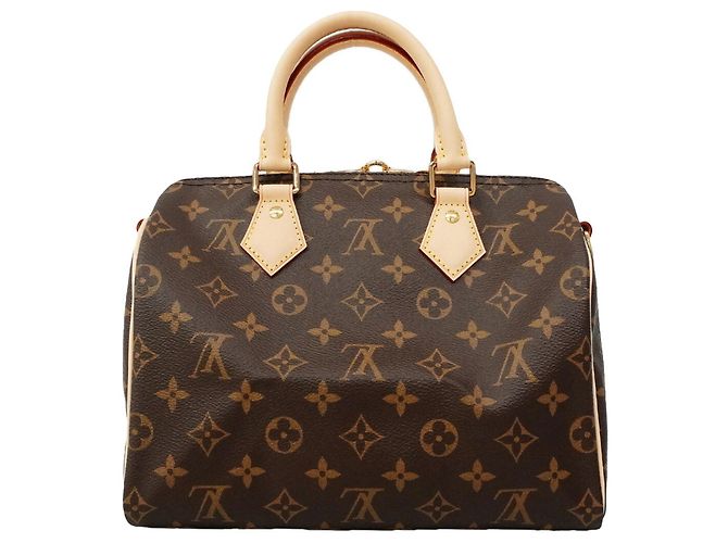 Borsa Louis Vuitton Monogram Speedy Bandoulière 25 Marrone - vista 6