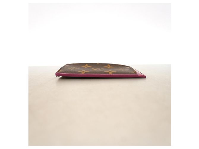 Louis Vuitton Monogram Portecarte Zip Wallet/Coin Case Fucsia - vista 2