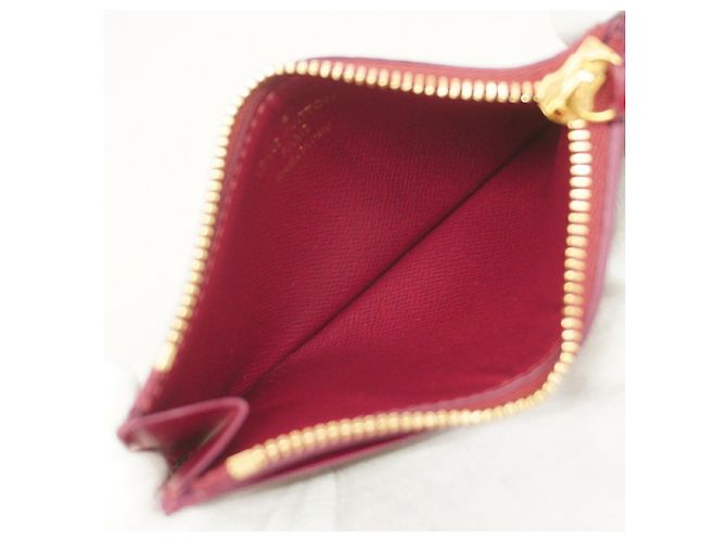 Louis Vuitton Monogram Portecarte Zip Wallet/Coin Case Fucsia - vista 3