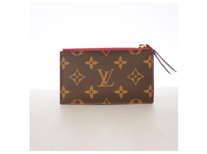 Louis Vuitton Monogram Portecarte Zip Wallet/Coin Case Fucsia - vista 7