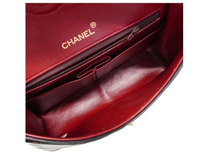 Bolso de hombro Chanel Matelassé Double Flap Negro - vue 4
