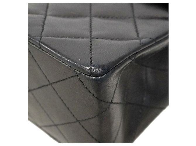 Bolso de hombro Chanel Matelassé Double Flap Negro - vue 6