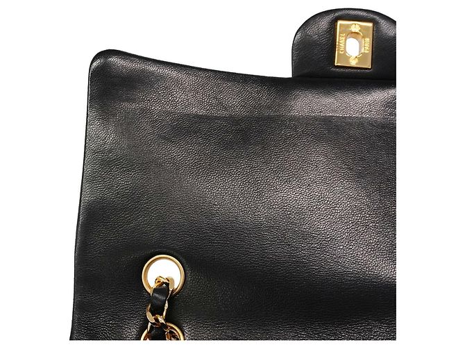 Bolso de hombro Chanel Matelassé Double Flap Negro - vue 9