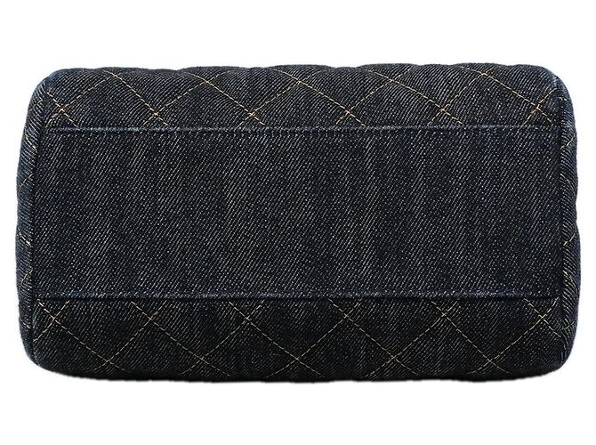 Bolso de hombro Chanel Matelassé con cadena Azul marino - vista 3